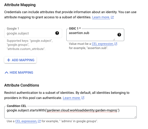 Attribute Mapping